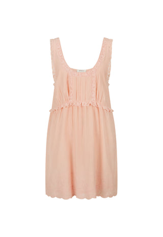 a-light-peach-pink-sleeveless-babydoll-dress-with-a-scoop-neckline-delicate-lace-trim-along-the-armholes-and-waist-and-a-scalloped-hem-shown-against-a-plain-white-background