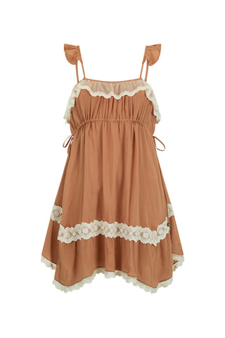 Poison Peach Mini Dress